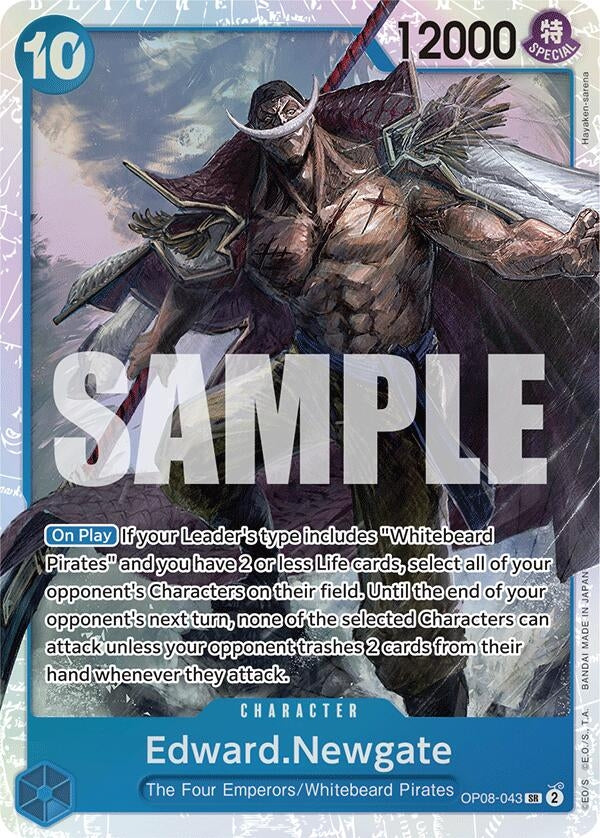 Image for Edward.Newgate (OP08-043) (Two Legends) - One Piece Card Game