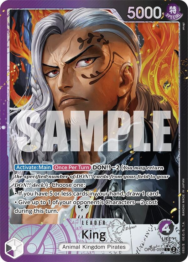 Image for King (057) (Parallel) (OP08-057) (Two Legends) - One Piece Card Game
