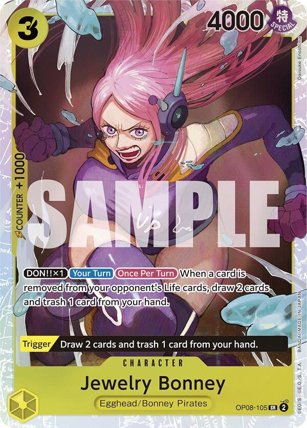 Image for Jewelry Bonney (OP08-105) (Two Legends) - One Piece Card Game