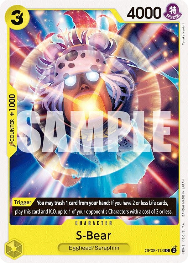 Image for S-Bear (OP08-113) (Two Legends) - One Piece Card Game