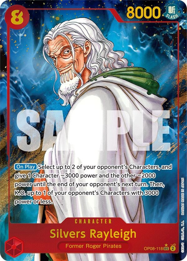 Image for Silvers Rayleigh (Parallel) (OP08-118) (Two Legends) - One Piece Card Game