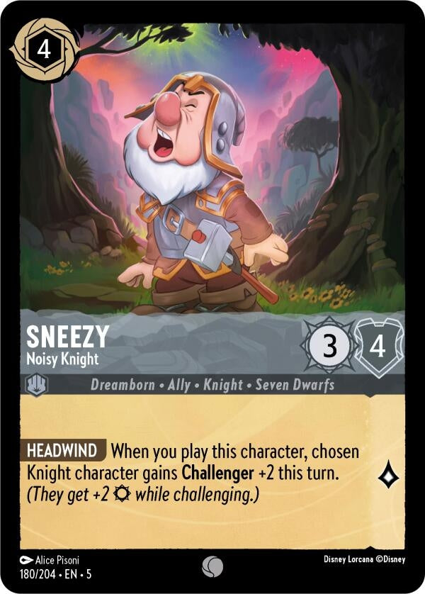 Sneezy - Noisy Knight (180/204) (Shimmering Skies)