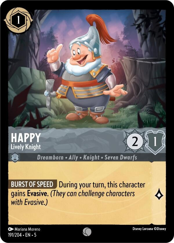 Happy - Lively Knight (191/204) (Shimmering Skies)
