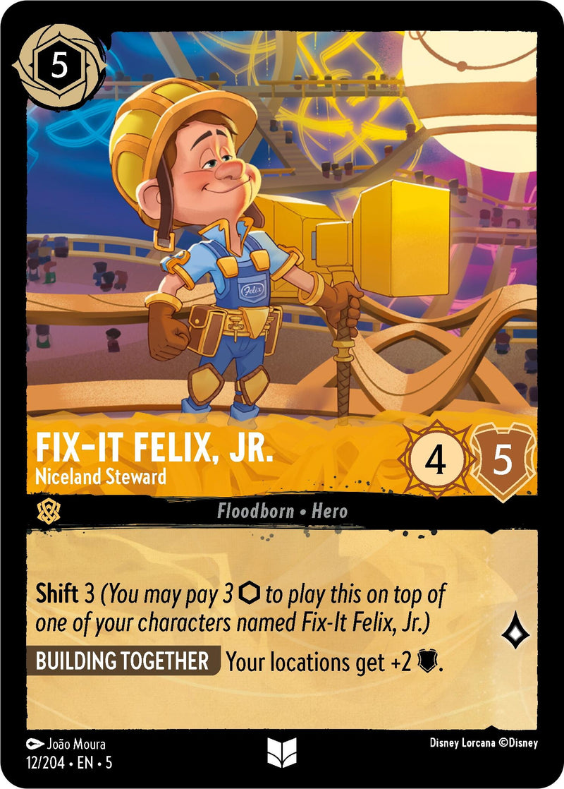 Fix-It Felix, Jr. - Niceland Steward (12/204) (Shimmering Skies)