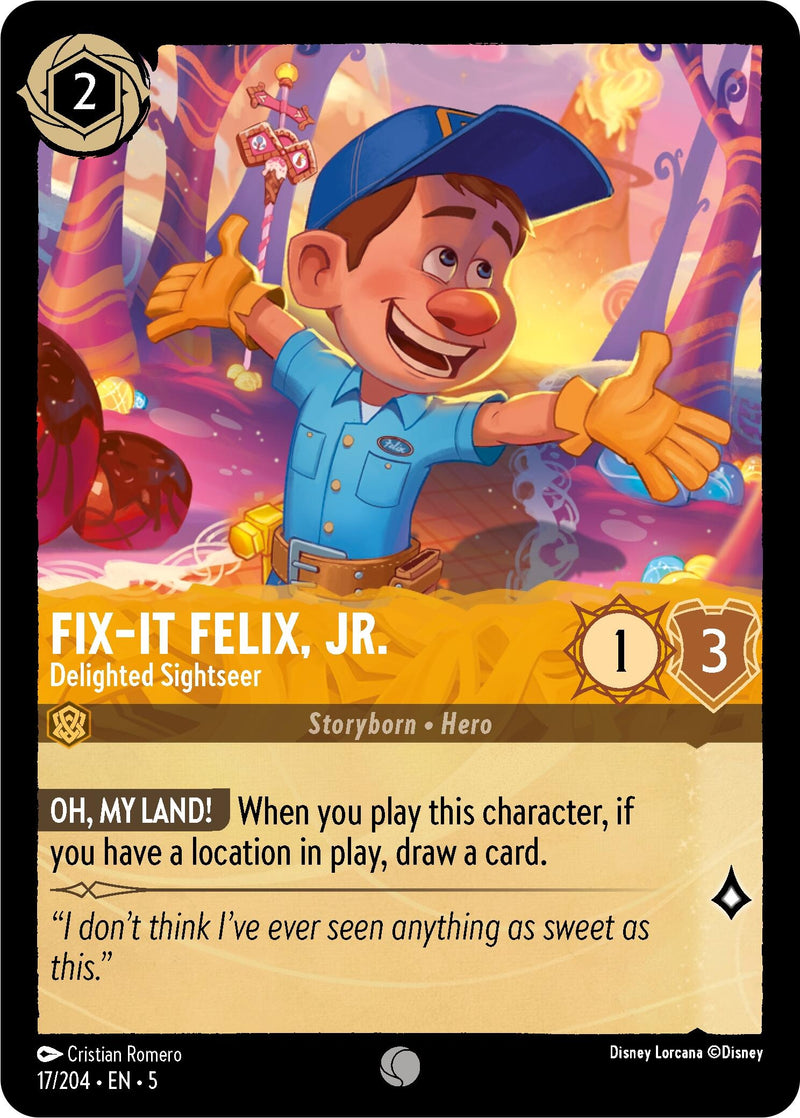 Fix-It Felix, Jr. - Delighted Sightseer (17/204) (Shimmering Skies)