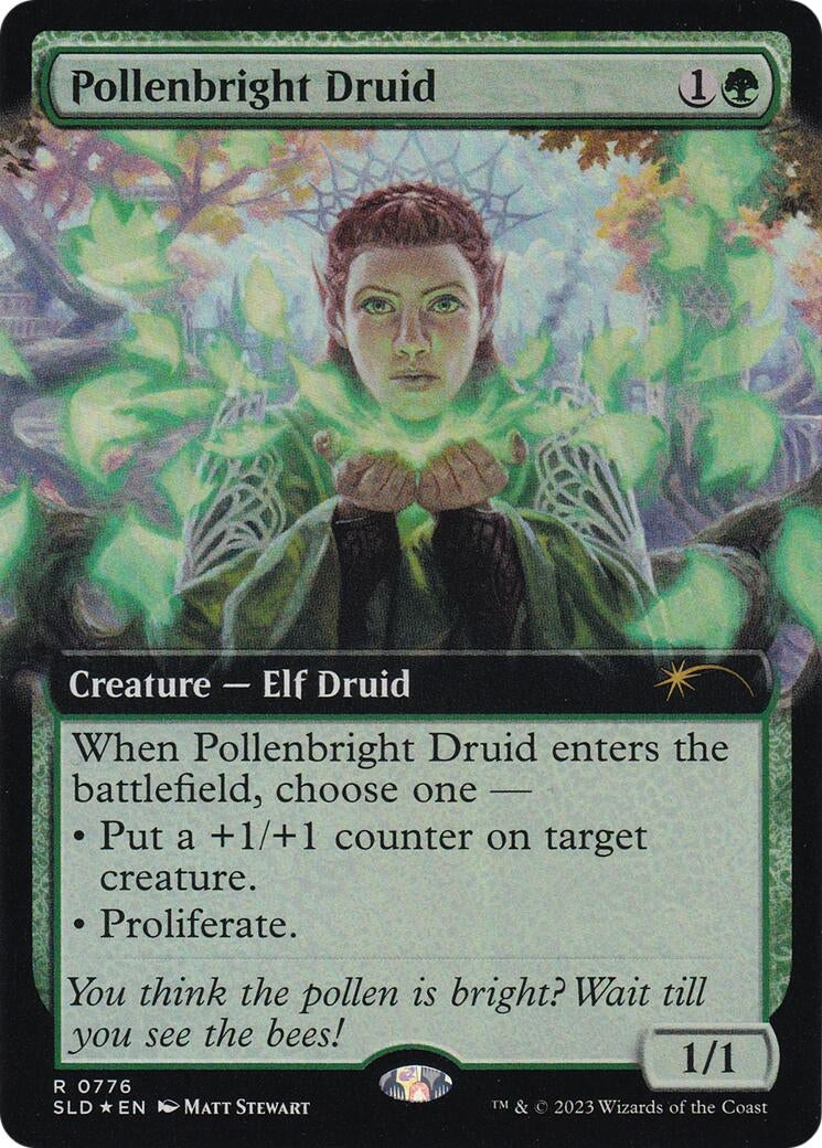 Pollenbright Druid (Extended Art) (776) (Secret Lair Drop Series)