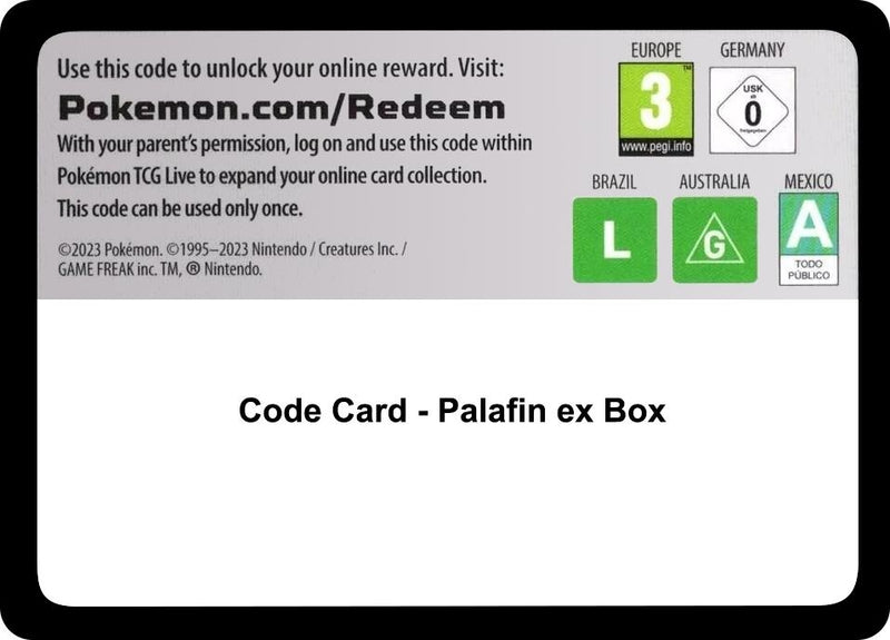 Image for Code Card - Palafin ex Box (Miscellaneous Cards & Products) - Pokemon