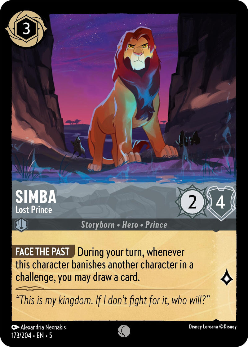 Simba - Lost Prince (173/204) (Shimmering Skies)
