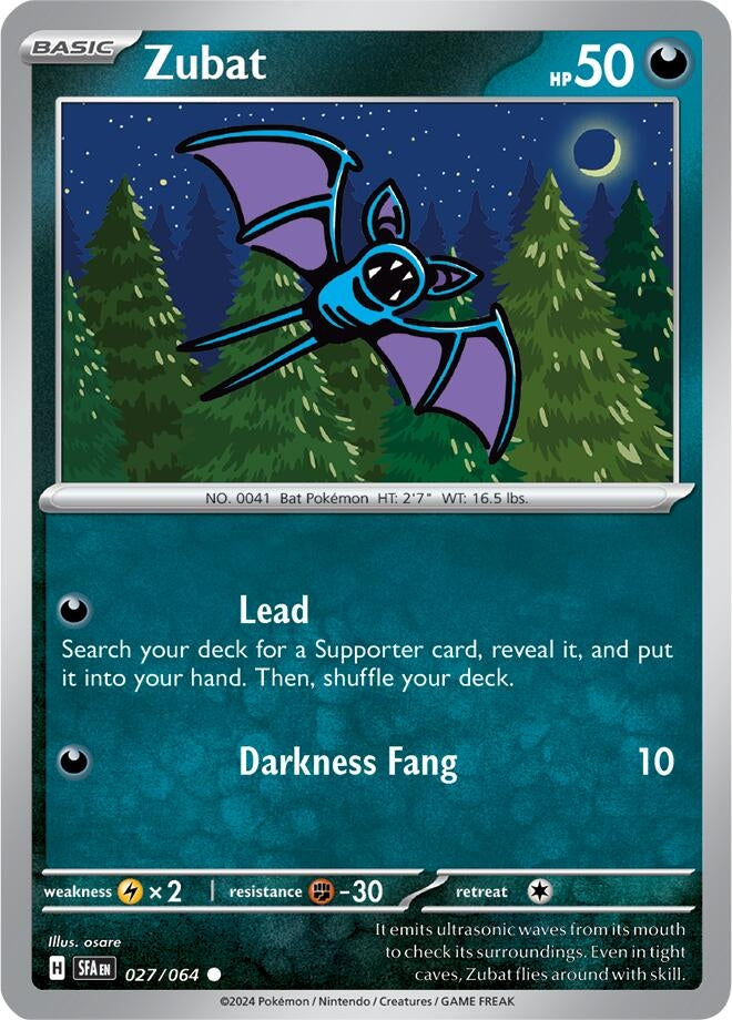Zubat (027/064) (SV: Shrouded Fable)