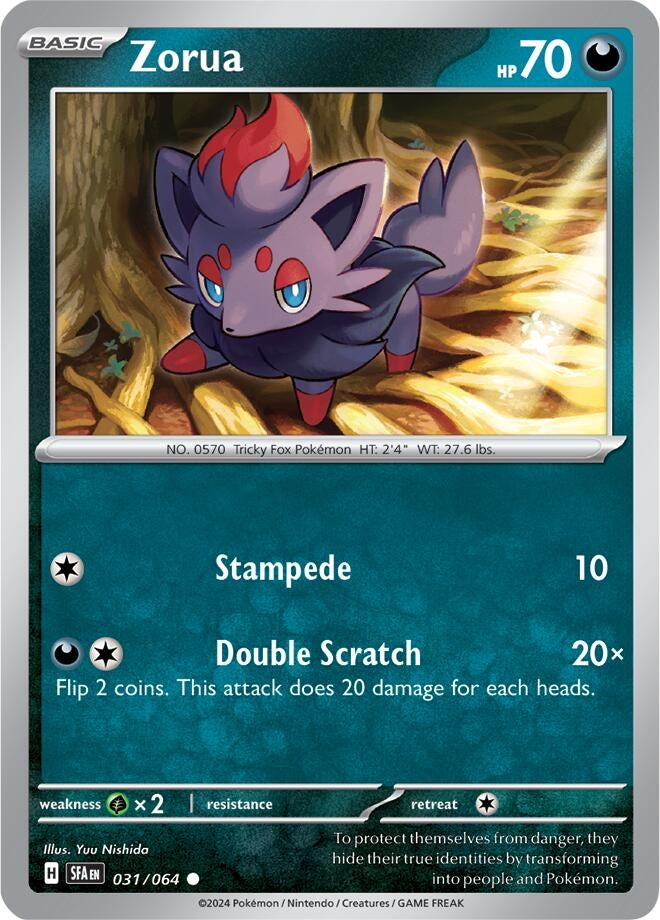Zorua (031/064) (SV: Shrouded Fable)