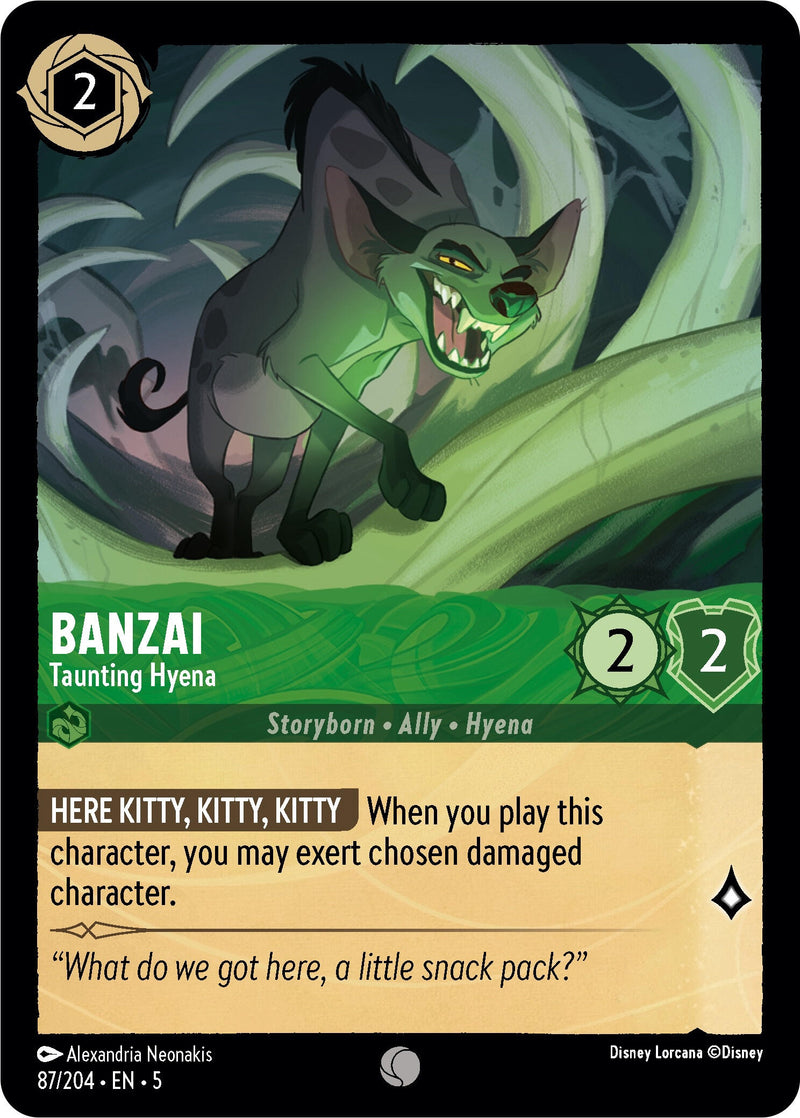 Banzai - Taunting Hyena (87/204) (Shimmering Skies)