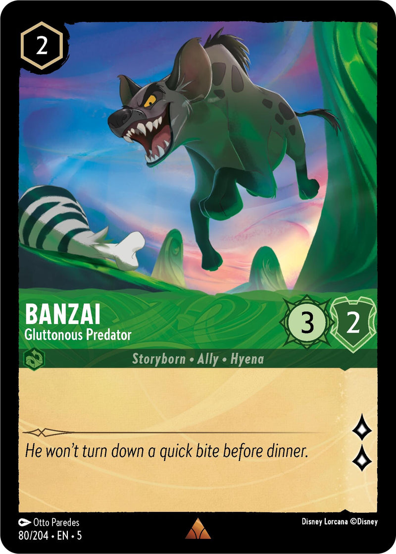 Banzai - Gluttonous Predator (80/204) (Shimmering Skies)