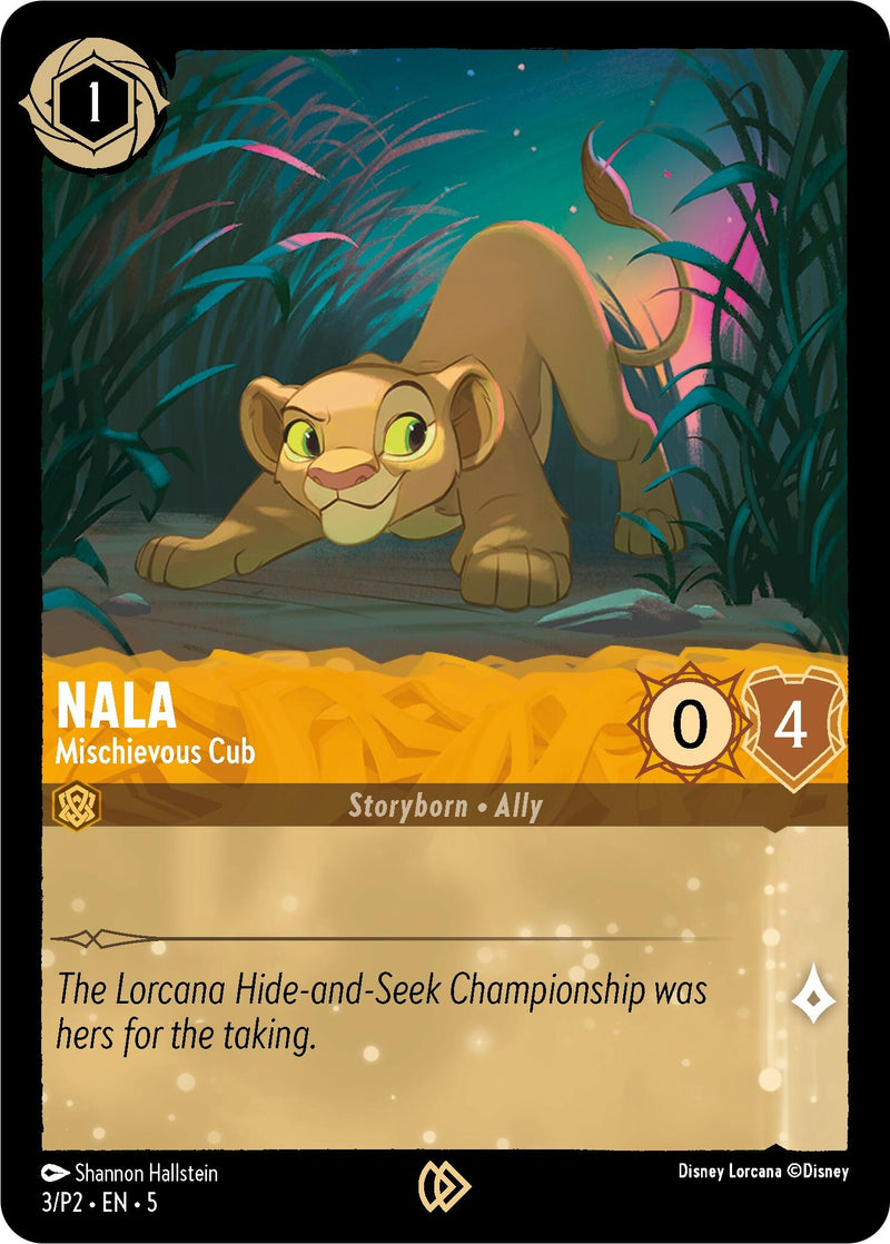 Nala - Mischievous Cub (3) (Disney Lorcana Promo Cards)