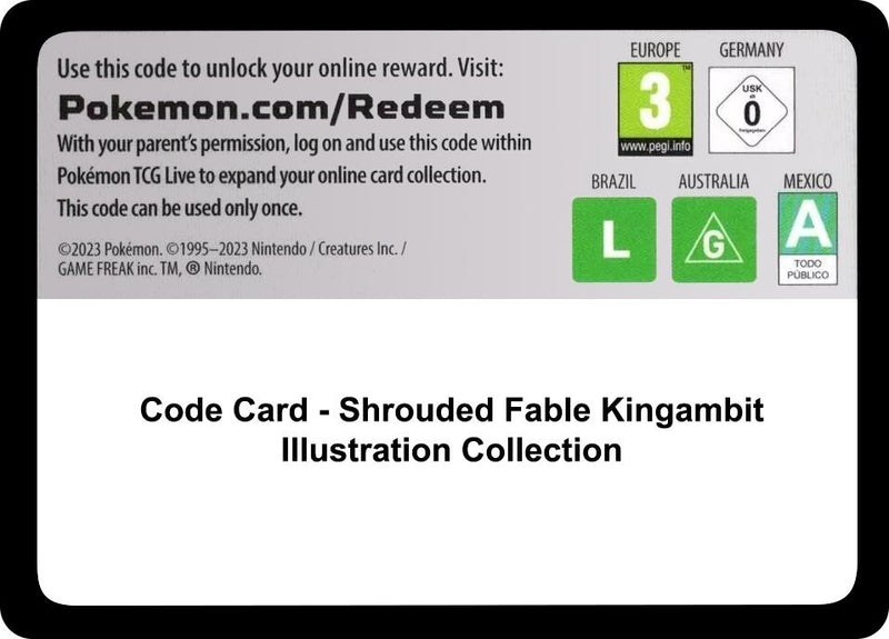 Code Card - Shrouded Fable Kingambit Illustration Collection (SV: Shrouded Fable)