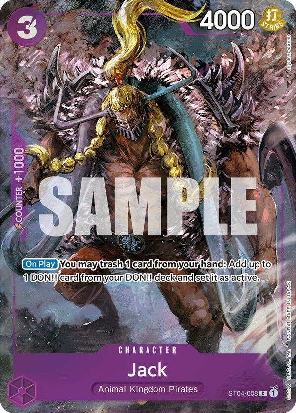 Jack (Premium Card Collection -BANDAI CARD GAMES Fest. 23-24 Edition-) (ST04-008) (One Piece Promotion Cards)