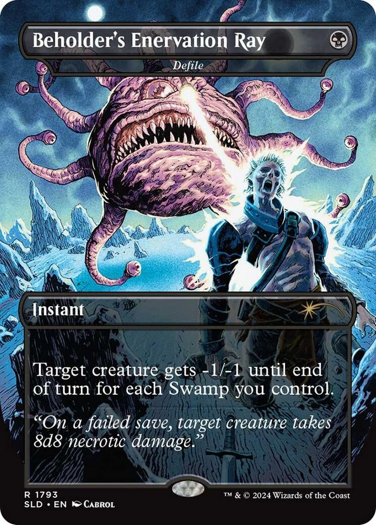 Beholder's Enervation Ray - Defile (1793) (Secret Lair Drop Series)