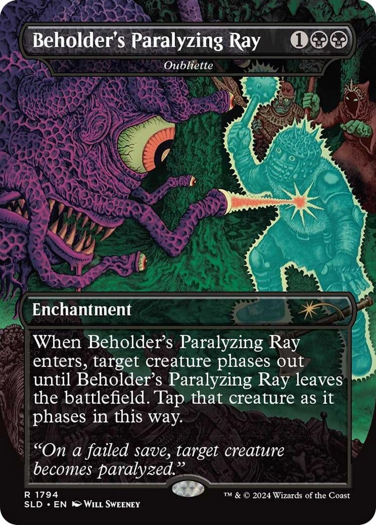 Beholder's Paralyzing Ray - Oubliette (1794) (Secret Lair Drop Series)