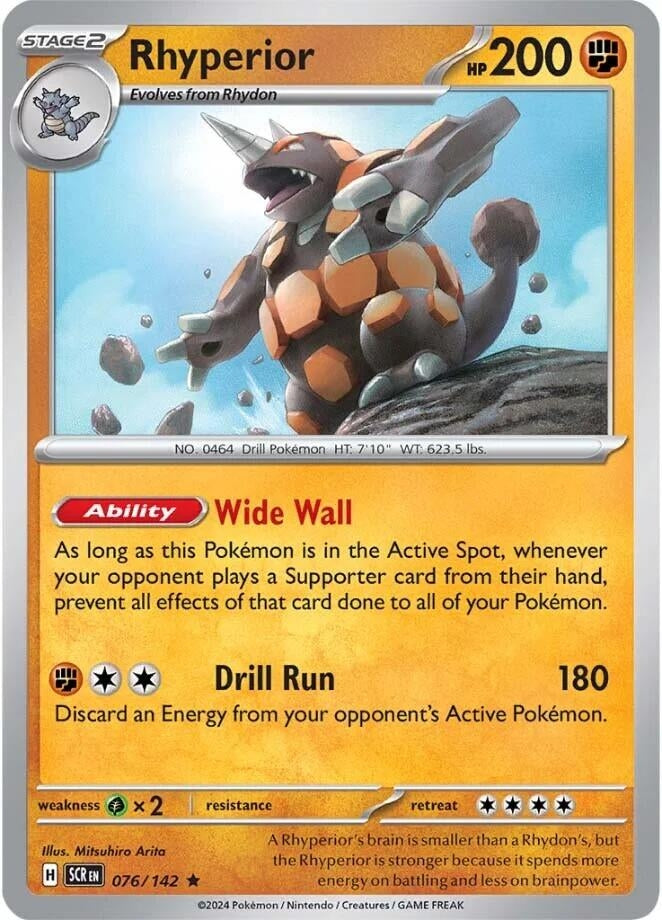 Image for Rhyperior (076/142) (SV07: Stellar Crown) - Pokemon
