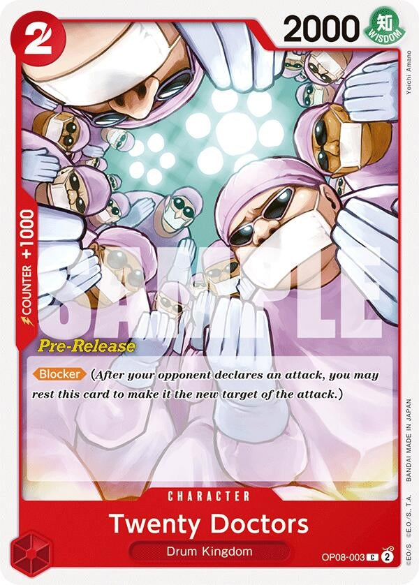 Image for Twenty Doctors (OP08-003) (Two Legends Pre-Release Cards) - One Piece Card Game
