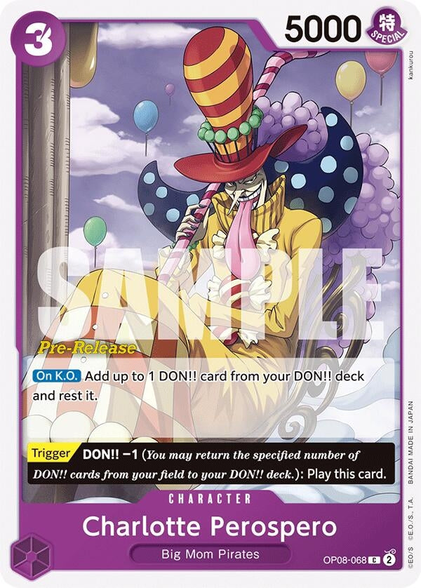 Charlotte Perospero (OP08-068) (Two Legends Pre-Release Cards)