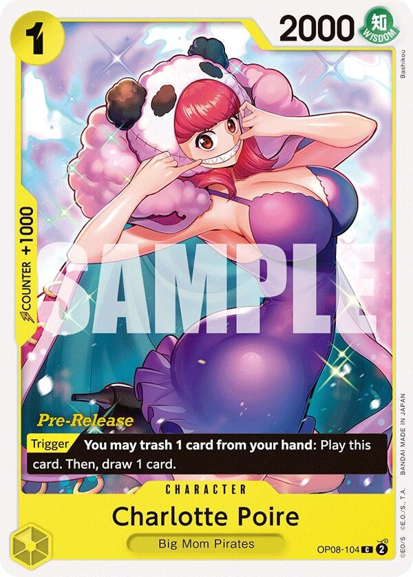 Charlotte Poire (OP08-104) (Two Legends Pre-Release Cards)