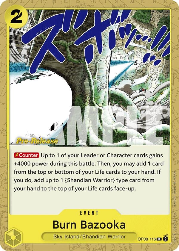 Burn Bazooka (OP08-116) (Two Legends Pre-Release Cards)