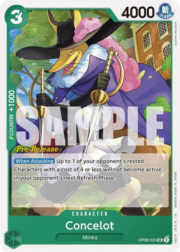 Image for Concelot (OP08-024) (Two Legends Pre-Release Cards) - One Piece Card Game