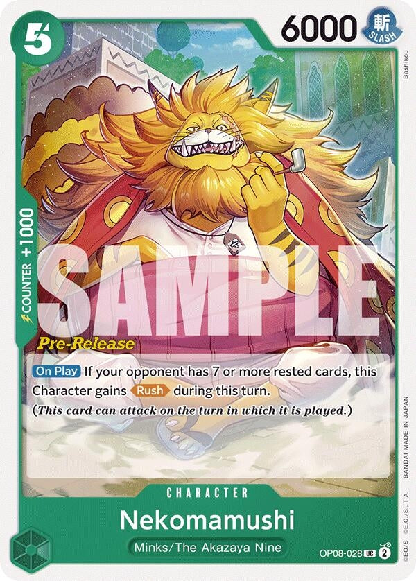 Image for Nekomamushi (OP08-028) (Two Legends Pre-Release Cards) (OP08 PRE) - One Piece Card Game