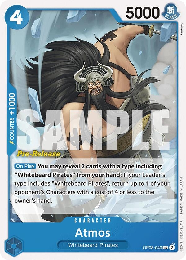 Image for Atmos (OP08-040) (Two Legends Pre-Release Cards) - One Piece Card Game
