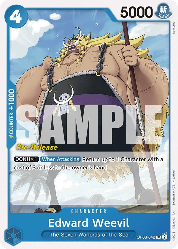 Image for Edward Weevil (OP08-042) (Two Legends Pre-Release Cards) - One Piece Card Game