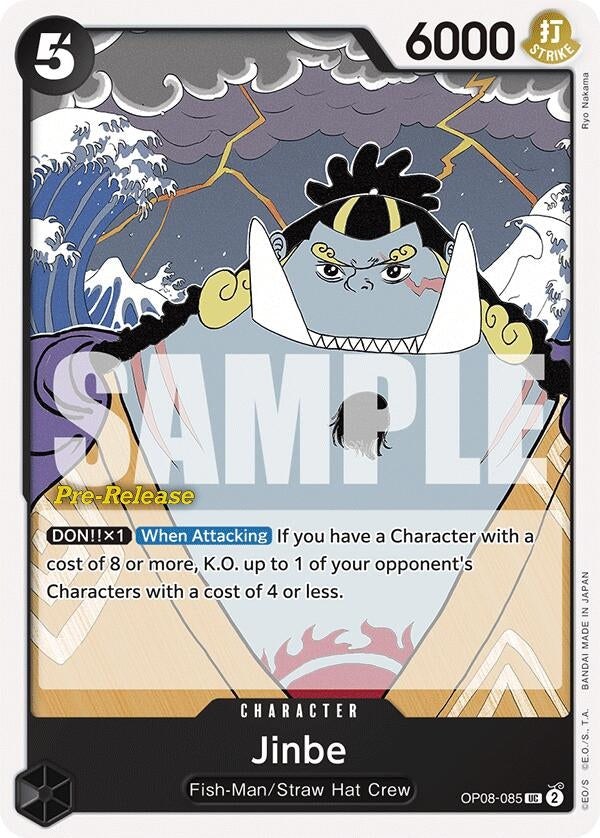 Image for Jinbe (OP08-085) (Two Legends Pre-Release Cards) - One Piece Card Game