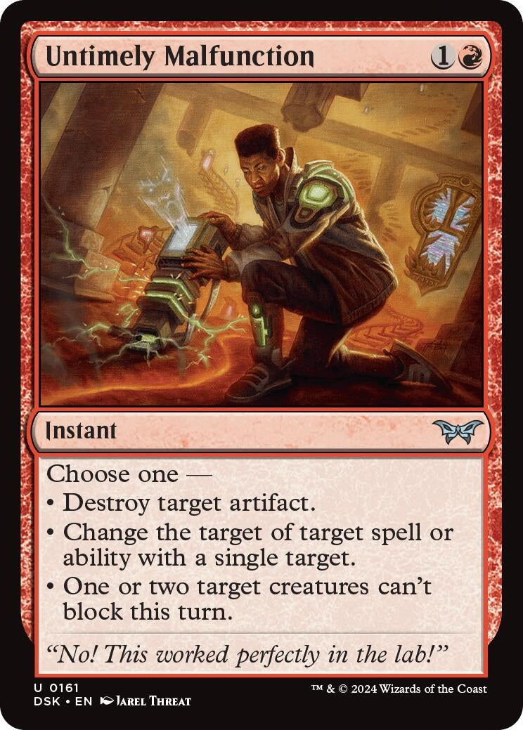Image for Untimely Malfunction (161) - Magic: The Gathering
