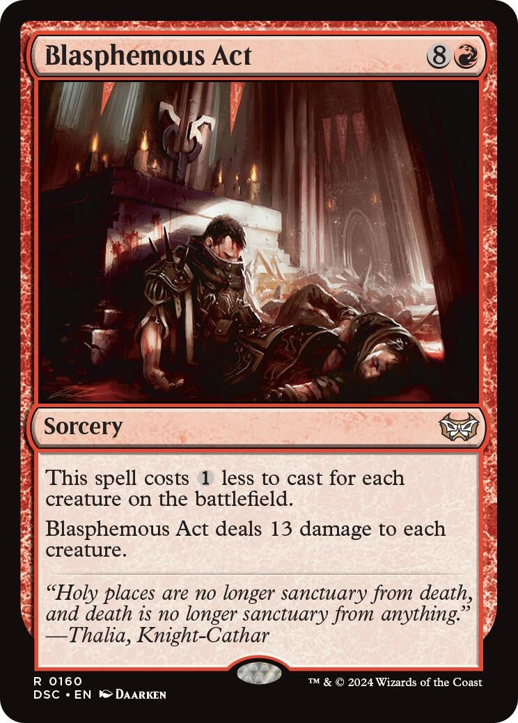 Blasphemous Act (160) (Commander: Duskmourn: House of Horror) (DSC)