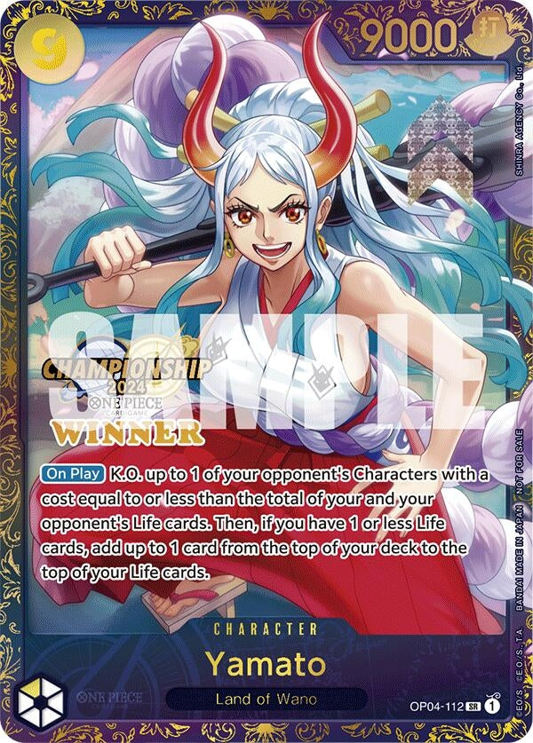 Yamato (Championship 2024 Finals Winner) (OP04-112) (One Piece Promotion Cards)