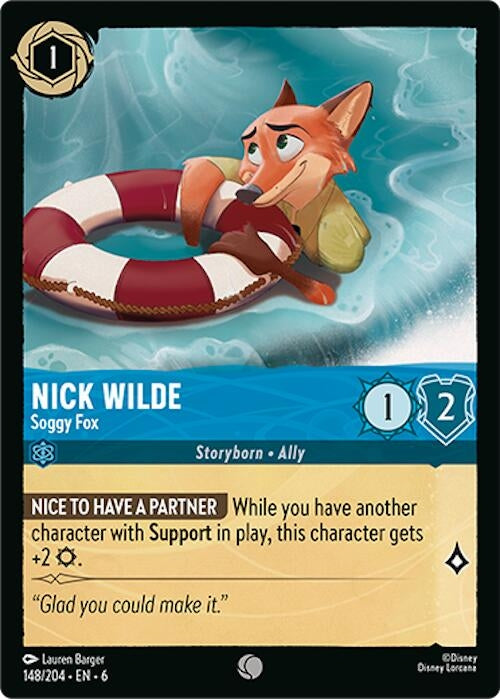 Nick Wilde - Soggy Fox (148/204) (Azurite Sea)