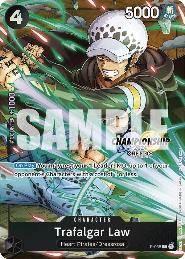 Trafalgar Law - P-038 (CS 2024 Event Pack Finalist) (P-038) (One Piece Promotion Cards)