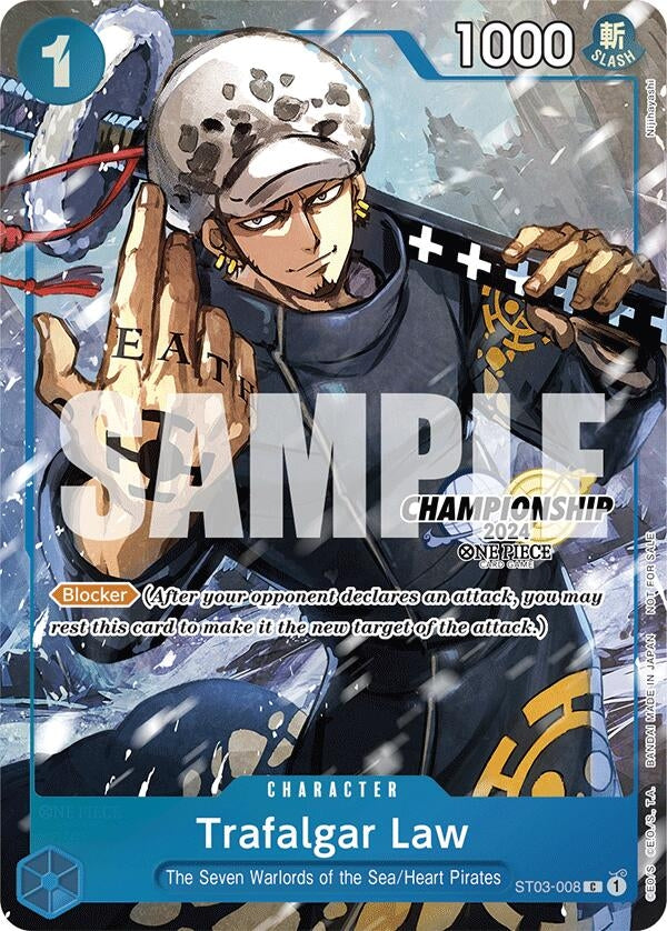 Trafalgar Law - ST03-008 (CS 2024 Event Pack Finalist) (ST03-008) (One Piece Promotion Cards)