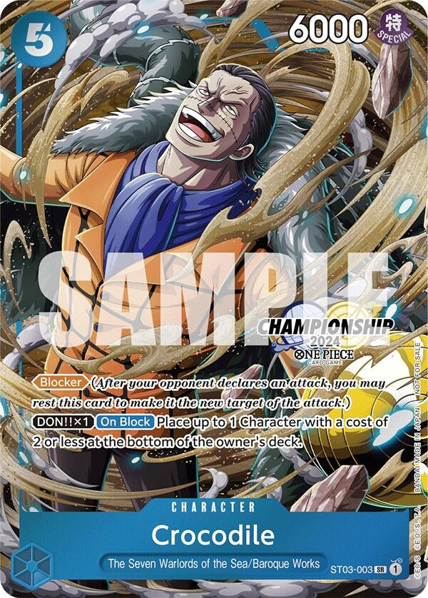 Image for Crocodile (CS 2024 Celebration Pack) (ST03-003) (One Piece Promotion Cards) - One Piece Card Game