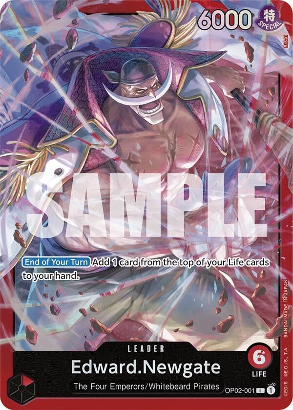 Image for Edward.Newgate (OP02-001) (OP02-001) (Starter Deck 15: RED Edward.Newgate) - One Piece Card Game