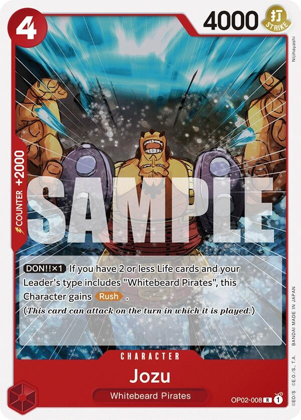 Image for Jozu (OP02-008) (Starter Deck 15: RED Edward.Newgate) - One Piece Card Game