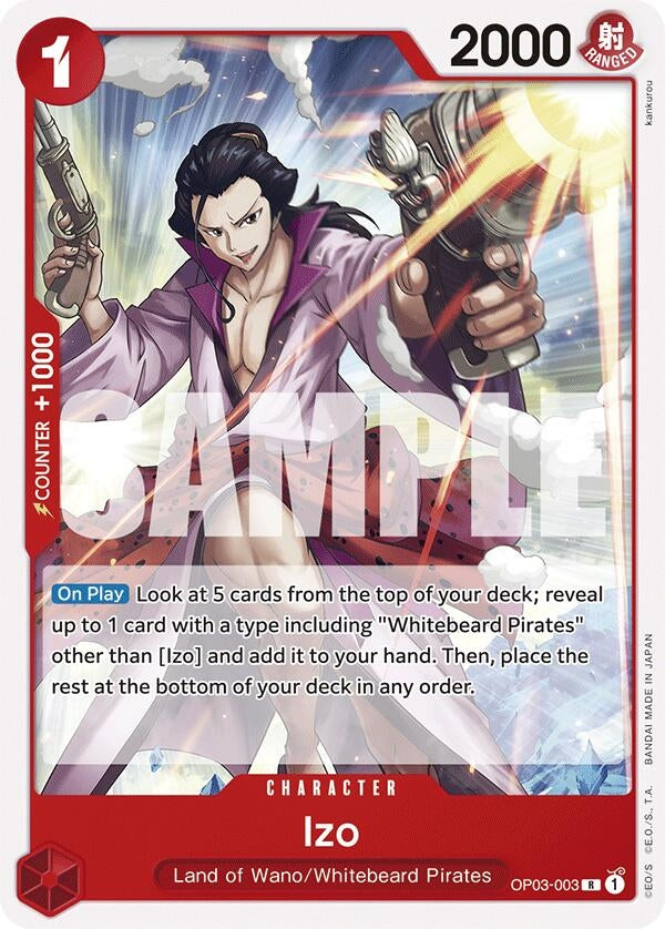 Image for Izo (OP03-003) (Starter Deck 15: RED Edward.Newgate) - One Piece Card Game