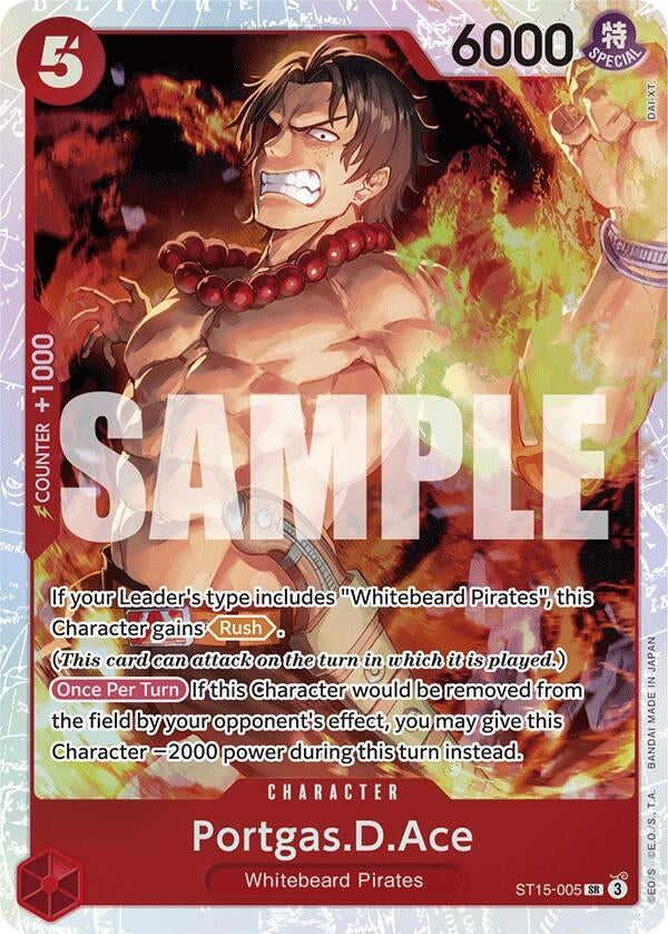Image for Portgas.D.Ace (ST15-005) (Starter Deck 15: RED Edward.Newgate) - One Piece Card Game