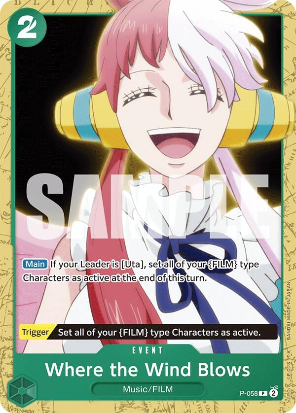 Where the Wind Blows (P-058) (Starter Deck 16: GREEN Uta)