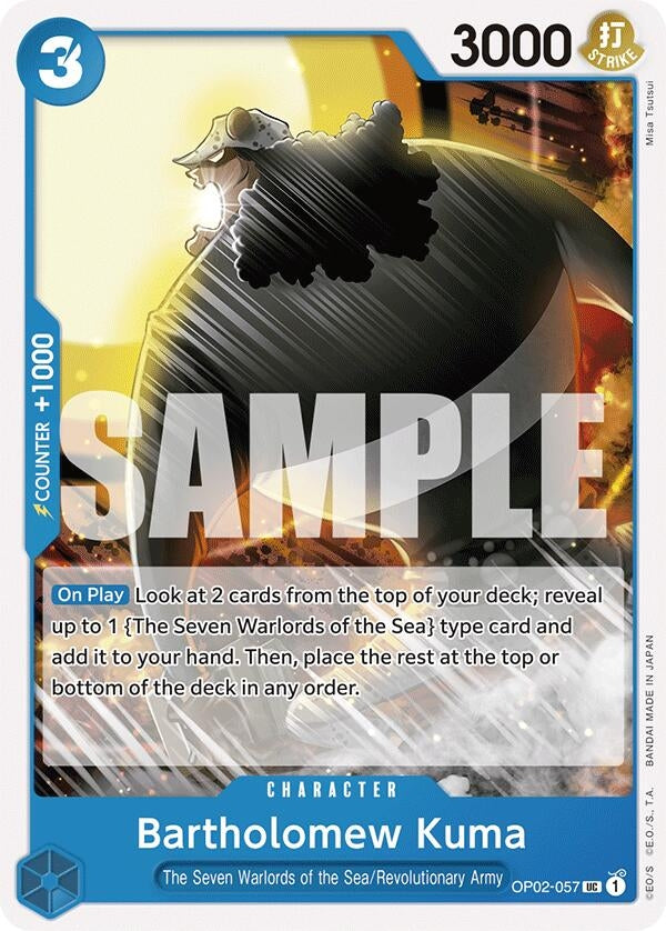 Bartholomew Kuma (OP02-057) (Starter Deck 17: BLUE Donquixote Doflamingo)