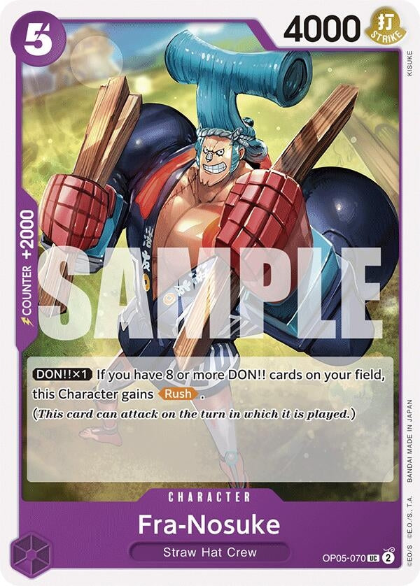 Image for Fra-Nosuke (OP05-070) (Starter Deck 18: PURPLE Monkey.D.Luffy) - One Piece Card Game
