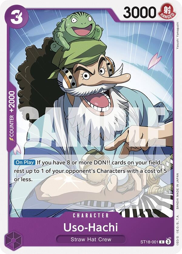 Image for Uso-Hachi (ST18-001) (ST18-001) (Starter Deck 18: PURPLE Monkey.D.Luffy) - One Piece Card Game