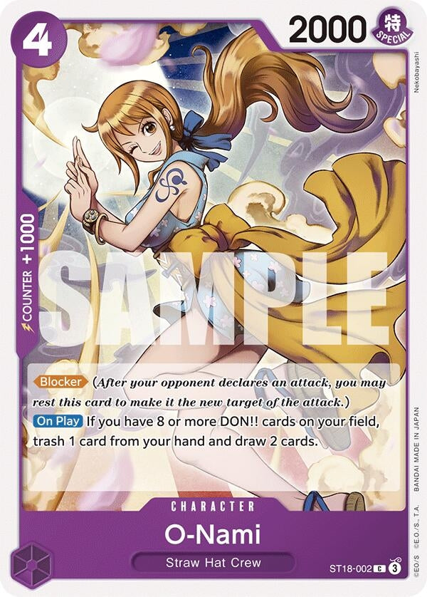 Image for O-Nami (ST18-002) (Starter Deck 18: PURPLE Monkey.D.Luffy) - One Piece Card Game