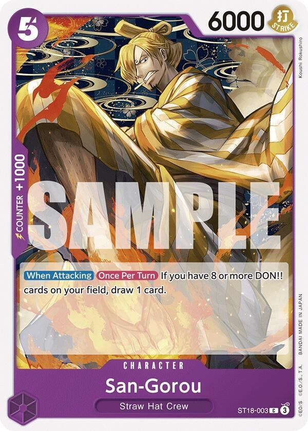 San-Gorou (ST18-003) (Starter Deck 18: PURPLE Monkey.D.Luffy)