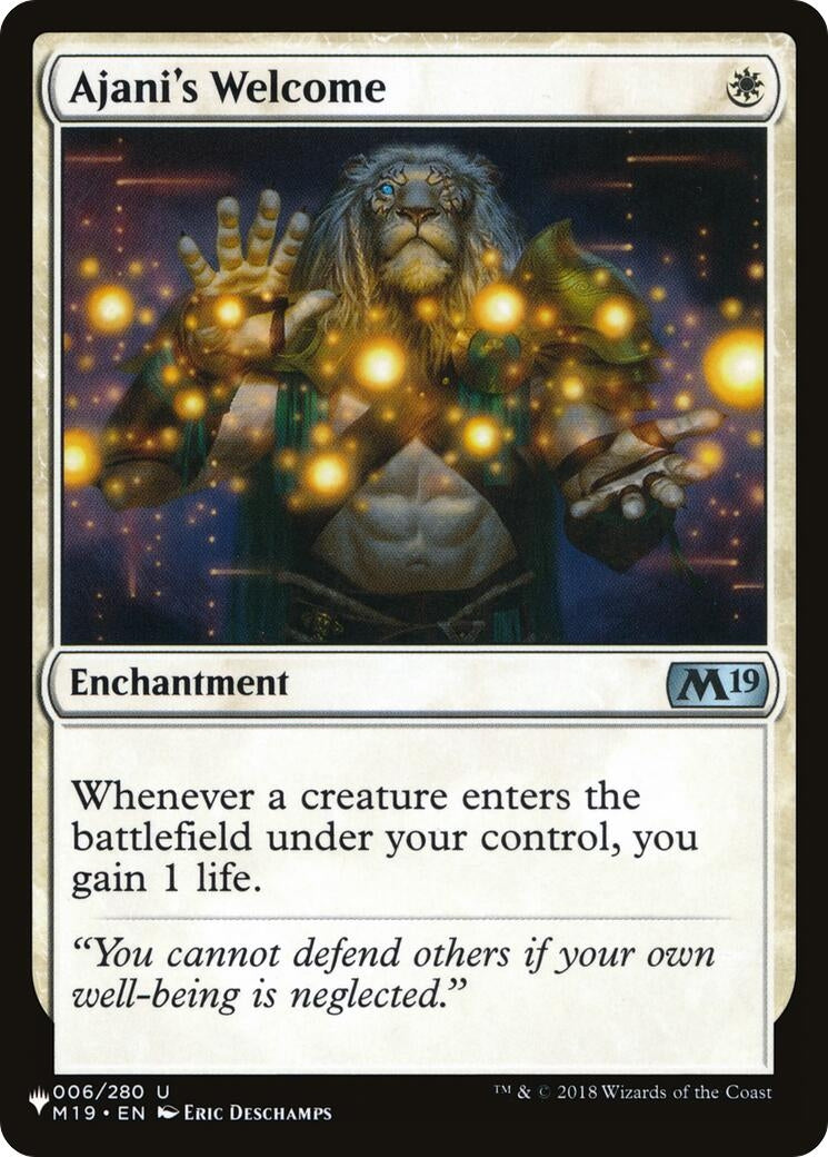 Ajani's Welcome (006/280) (The List Reprints)