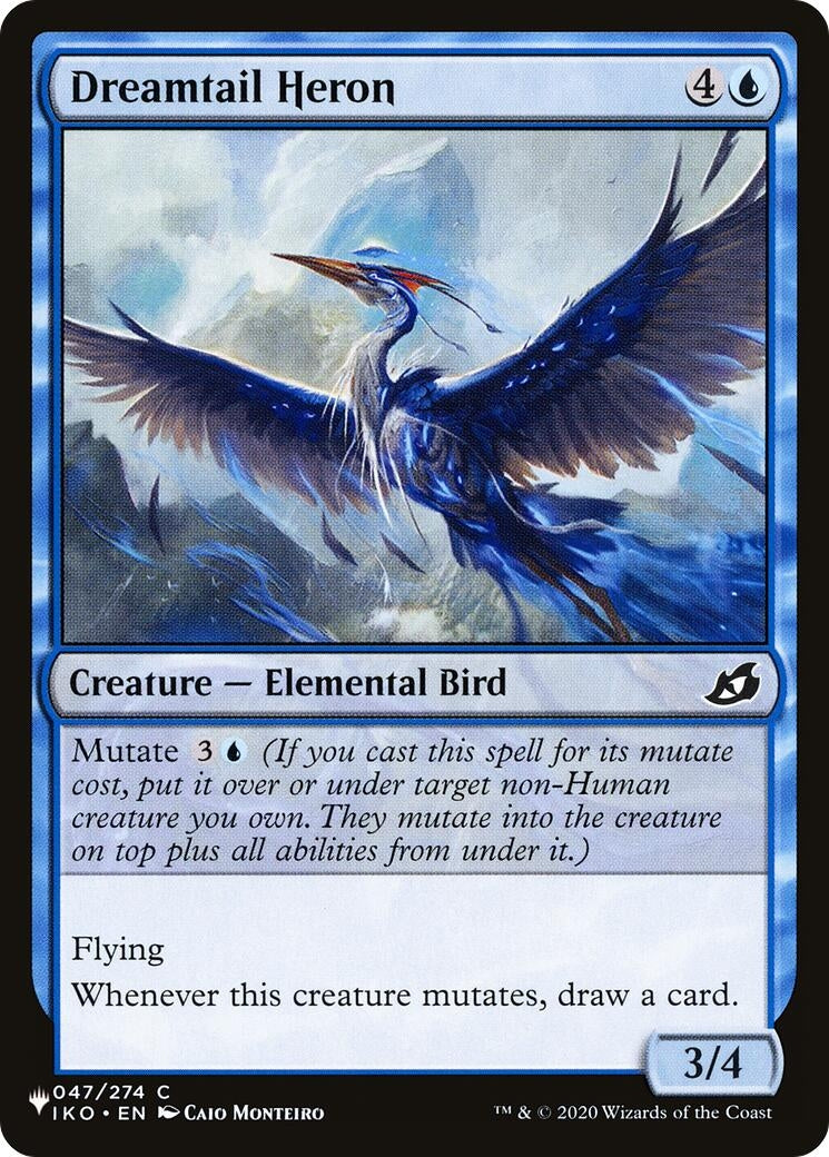 Image for Dreamtail Heron (047/274) (The List Reprints) - Magic: The Gathering
